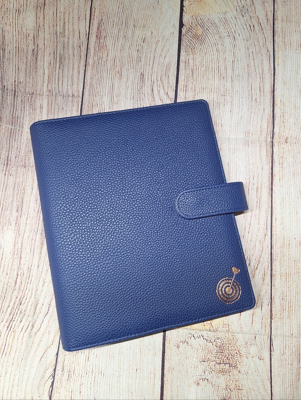 Planner Binder A5 Navy With Rose Gold Rings, Budget Binder, Organizer